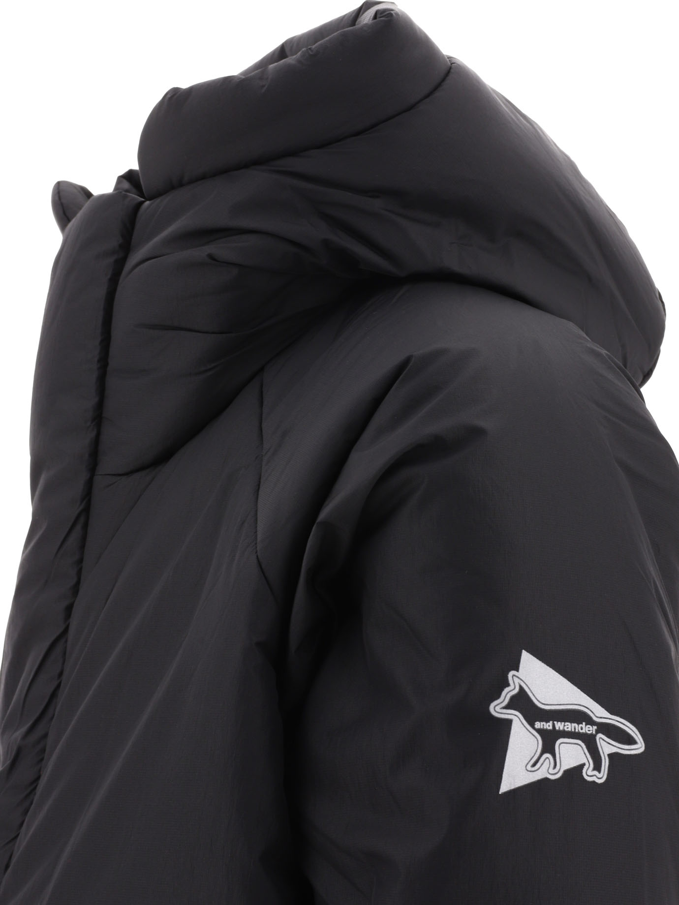 AND WANDER Black   Maison Kitsuné x And Wander down jacket